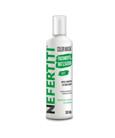 SHAMPOO COLOR MASK MATIZADOR VERDE 300ML NEFERTITI