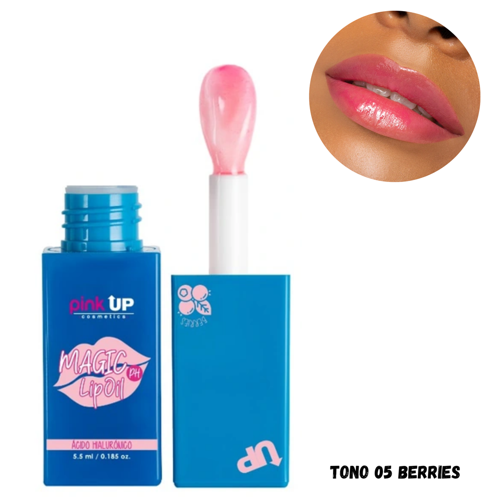 BLUE BERRY 05 MAGIC LIP OIL BRILLO LABIAL HIDRATANTE MAGICO PINK UP PKML05