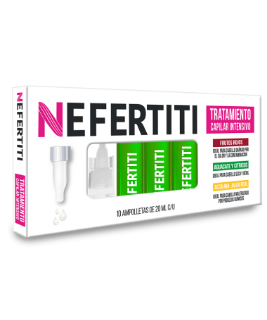 AMPOLLETA NEFERTITI AGUACATE Y CITRICOS 20ML 10PZ