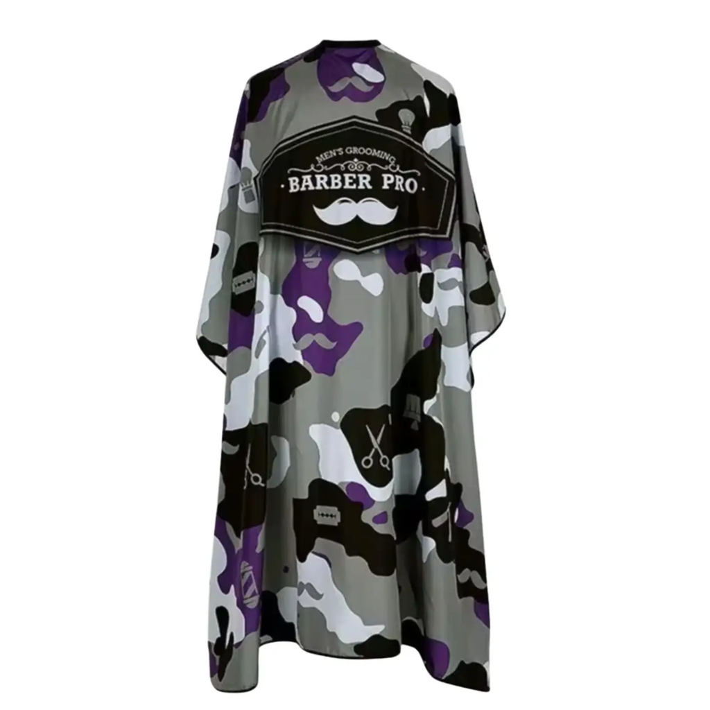 CAPA CORTE CABELLO CAMUFLAJE MORADO POLIESTER 1274-POL-CAMU_MORADO