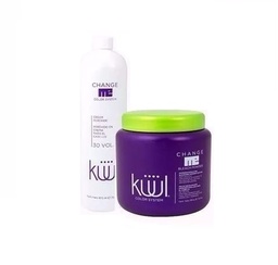 [7501438363093] JUEGO DECOLORANTE 350G + PEROXIDO 20/30VOL 870ML KUUL