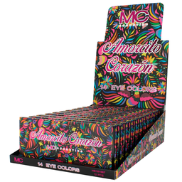 [HB101667] PALETA SOMBRA X 14 COLORES CON ESPEJO Y BROCH (12pza)