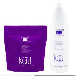 [7501438362799] JUEGO DECOLORANTE 500G +PEROXIDO 30VOL 870ML KUUL (7501438300524)