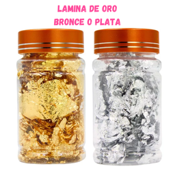 [klz-y022] FRASCO DE LAMINA DE ORO PLATA O BRONCE KALANZI (KLZ-Y028)