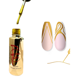 [KLZ-Q060D] GEL LINER DE METAL DORADO KALANZI