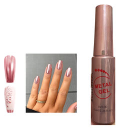 [KLZ-Q060R] GEL LINER DE METAL ROSA KALANZI