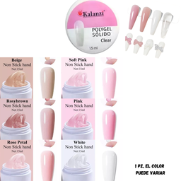 [KLZ-Q080] POLYGEL SOLIDO VARIOS TONOS 15ML KALANZI (6P)